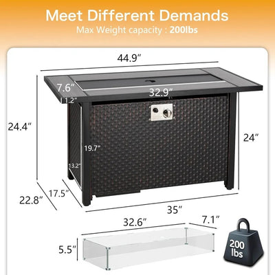 Propane Fire Pit Table